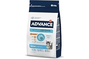Advance Cat Kitten, Pienso para Gatitos Kitten con Pollo, 1,5kg