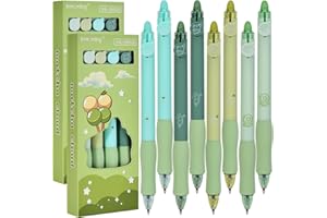 Linkgood Radierbarer Kugelschreiber, 8 Stück Tintenroller Radierbar, Radierbare Stifte Set, Einziehbare Radierstift, Radierbarer Gelschreiber für Kinder Geschenk, Schul-/Bürobedarf (0,5mm Blau)