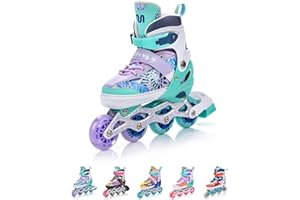 ‎METEOR meteor verstellbare 4‑in‑1 Kinder Inline-Skates – Rollschuhe Inliner Schlittschuhe – ABEC‑7 PU‑Räder Aluminiumrahmen – Größen XS 25‑28 S 30‑33 M 34‑37