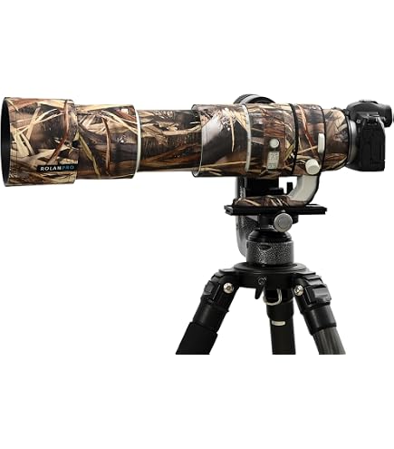 Copriobiettivo Mimetico Antipioggia ROLANPRO Per Canon EF 100-400mm F/4.5-5.6 L IS II USM – Impermeabile E Antiurto