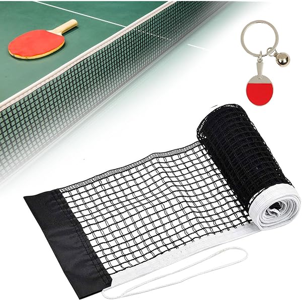 Filet Ping Pong 2 Pièces 180x15cm - Filet Replacement Portable Tennis De Table - Noir Ou Bleu