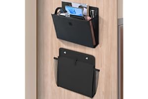 Domemit Organizer da Appendere Camper Accessori avec Autoadesivo, 34 x 29 x 14cm Pieghevole Tasca Portaoggetti per Camera da Letto, Ufficio, Accanto al Tavolo - 1 Pezzo