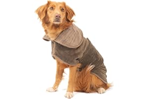 Lords & Labradors Bamboo Dog Drying Coat (Small, Mole)
