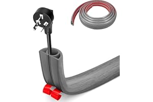 BOUFEIDA 3M x2cm Protezioni per Cavi a Pavimento, Autoadesivo Copricavi per Pavimento Passacavo a Pavimento Perfetti per Tutti i Cavi di Alimentazione a Casa, Ufficio, Scuola, Magazzino