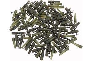 CalmGeek 50 Sets Outdoor Safety Lead Clips Carp Fishing Tackle Accessories