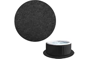 ROADTIME Hot Tub Mat, Non-Slip Waterproof Pool Underlay, Reusable Swimming Pool Groundsheet, Hot Tub Floor Protection, Washable Floor Mats (Round 200cm)