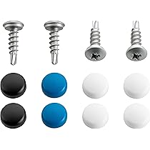 50x YOU.S Kennzeichen Kappen Weiß - Für PKW, LKW, Motorrad