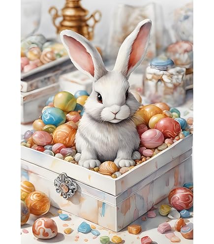 Kit Diamond Painting A Forma Di Uovo Di Pasqua EOBROMD – Pendente Acrilico Con Catena, Diamanti Speciali A Forma Di Goccia E Rombo, Decorazione Per Giardino E Casa