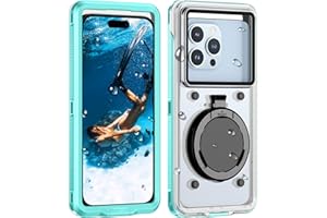 Focusor Custodia Impermeabile 15M Smartphone [Universale] IPX8 Cover Subacquea Professionale [Touchscreen Subacqueo] Asciutta Borsa per iPhone Samsung Galaxy Huawei XiaoMi Oppo Vivo 4.7-6.9'' Blu
