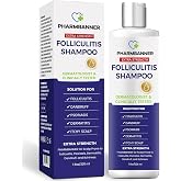 PHARMBANNER Folliculitis & Seborrheic Dermatitis Shampoo for Dandruff, Psoriasis & Itchy Scalp Soothes Redness, Dandruff & Sk