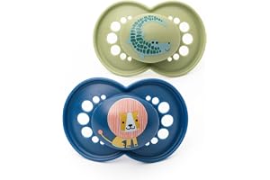 MAM Original Soothers | 18-36 Months | Pack of 2 | Comes in Dummy Steriliser Box | Sustainable Materials | Baby Accessories |