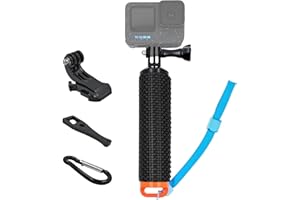 LSYRIA Floating Hand Grip Waterproof Monopod suitable for GoPro Hero 13/12/11/10/9/8/7/6/5/4/3+/Session, Action Camera Handle Mount Accessory for Underwater Snorkeling, Diving, and Water Sports,