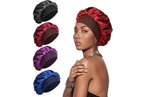 SWEET VIEW Silk Bonnet Satin Bonnet, Silk Hair Wrap for Sleeping, Soft and Comfortable Silk Sleep Cap