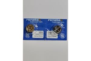 BEST PRICE SQUARE Renata Batteria per orologio da polso, realizzata in Svizzera, batteria all'ossido di argento, priva di mercurio, 1,55 V, lunga durata, 2 pezzi