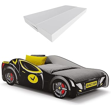 KOBI Spider Bat Auto Kinderbed 160x80cm - Superhelden Thema Bed Met Frame