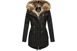Navahoo Manteau d'hiver chaud pour femme - Longue fourrure - B648