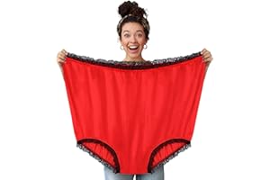 FreeNFond Granny Panties Funny Gag Gifts for Adult Women Men Wedding Party Bride Big Mama Undies Prank Giant Mormon Underwear