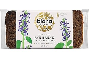 Biona Organic Rye Chia and Flax Seed Bread, 500g