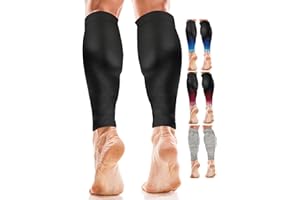 aZengear Mangas de compresión para pantorrillas (2 unidades) para hombres y mujeres | Férulas para las espinillas y soporte | Protectores de compresión, calcetines para piernas para calambres
