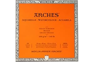 Arches Watercolor Grain Torchon, Paper, White, 12" x 12"