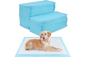 YSWOVUO 50 Stück Trainingspads für Hunde und Welpen, 60 x 90cm Welpen Unterlagen, Inkontinenzunterlage Einweg für Hunde, Welpenunterlagen Auslaufsicheres 5-lagiges Design, Urin Unterlage Hund
