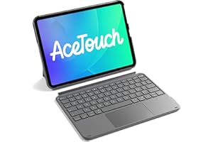 ‎INATECK Inateck Hülle mit Tastatur,Ultraleichte Tastatur für iPad 10/11 Generation A16 2025 11 Zoll,iPad Air 11" M3/M2 (2025/2024),Air 5/4,Pro 11 4/3/2/1,Abnehmbar, mit Touchpad, QWERTZ, AceTouch KB04122