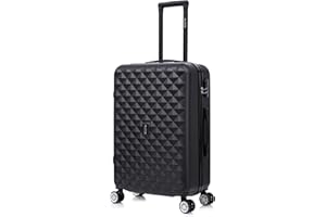 CELIMS - Valise Moyenne Taille | Valise de Voyage Moyenne | Taille Soute 20kg | Bagage 65cm | Serrure Intégré | Noir