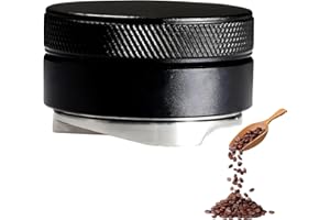 TOMALITHIC Distributeur de Café 58 Mm, 304 Stainless Steel Presse, Outil de Distribution de Café Expresso, Motif Antidérapant, Processus D'anodisation Avancé