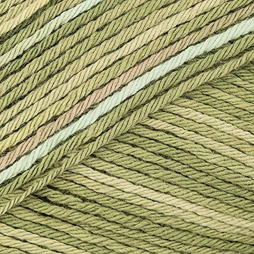 Lana Grossa Meilenweit 100 Solo Cotone Print 4005 Lindgrün/Oliv/Gelb 100g