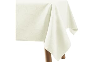 ‎FILUMI Filumi Tischdecke 140x320 cm Creme Abwaschbar Für Indoor Outdoor Marmormuster Manil