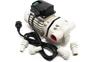 Wiltec Ureapump 230 V 400 W 40 l/min, självsugande pump förr AUS32 urea, membranpump för tankning med pistolhandtag i rostfri