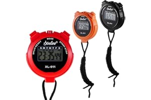 GUANGCAILUN 3 Pcs Sports Stopwatch Timer Multi-Function Digital Sport Stopwatches Large Display with Date Time and Alarm Function Shockproof Waterproof Sport Stopwatch for Coaches Referees Teacher Kids(3 colors)