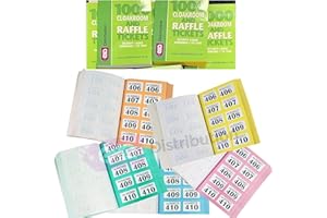 CLUBKING LTD Cloakroom Tickets, 1 to 1000 (10 Pack)