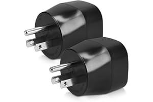kwmobile 2 x adapter podróżny USA Typ-B — adapter podróżny Schuko do gniazdka typu B w np. USA Kanada - adapter prądu urlop czarny