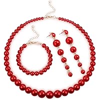 Set Gioielli SoulCats®: Collana, Bracciale E 3 Orecchini Di Perle Colorate - Elegante E Femminile - Foto 11