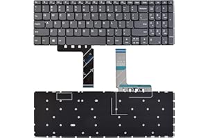 SUNMALL Replacement Keyboard Compatible with Lenovo V145-15AST V320-17isk V320-17ikb.IdeaPad 130-15AST 320-15ABR 320-15AST 320-15IAP 320-17AST 320-17ISK 330-15AST US Layout Grey No Frame
