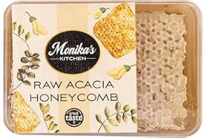 BEST OF HUNGARY Raw Acacia Honeycomb 210g - Fresh Natural Bee Honeycomb from the Hive