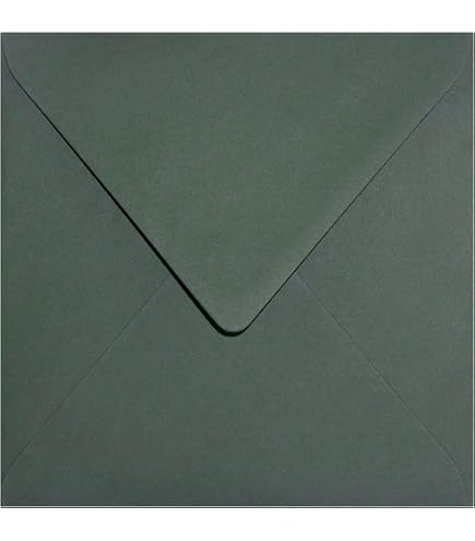 75x Quadratische Briefumschläge Hellgrün – 15,5 X 15,5 Cm, 110 G/m², Mit Nassklebung, Für Einladungen & Post