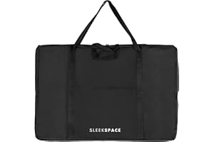 SLEEK SPACE Carpeta de portafolios de Dibujos de Sleekspace.Estuche Elegante con múltiples Asas para Artistas,Almacenamiento de proyectos de Arte y presentaciones (24x36 Inch)