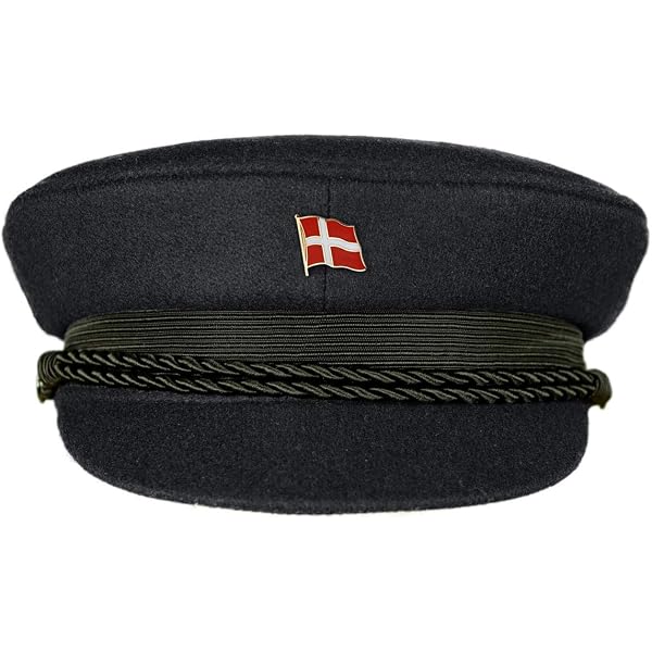 Produktbild von MADSea Elbsegler Premium Tuch Mit Motivpin Pirat Dunkelblau Pin, Größe:54, Pins:Pirat Rund