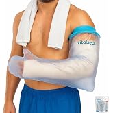 vitalseal. Cast Cover Full Arm Adult Shower | For daily grooming and splashing, loose design for bulky bandages, easy to put