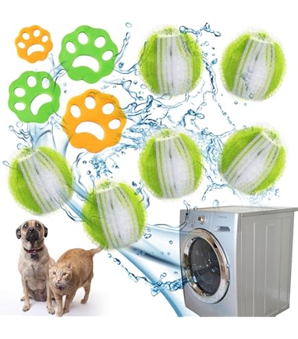 DmDoyy Tierhaarentferner Waschmaschine 12 Stück - Gegen Hunde & Katzenhaare