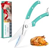 HAUSHOF High Resistance Chicken Scissors | Sturdy Scissors Designed for Cutting Chicken and Food with Comfortable Handle for