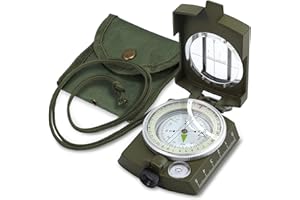 Anbte Kompass Militär Marschkompass Professioneller Navigation Compass mit Tragetasche Wasserdichter Peilkompass Taschenkompass für Jagd Camping Wandern Outdoor-Aktivitäten