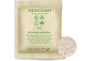 O2frepak 50G (20Packets) Food Grade Moisture Absorber Montmorillonite Desiccant Packets for Storage,with Higher Moisture Absorption