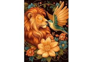 HUADADA Puzzle 1000 elementów, 1000 elementów, dla dorosłych, lew i ptaków, klasyczne puzzle, prezent