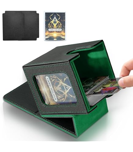 Tolesum MTG Deck Box 3 En 1 Avec Compartiment Dés Et Fenêtres Affichage - Noir Violet
