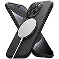 Ringke Onyx Magnetic Compatible with iPhone 15 Pro Case Cover [Powerful Magnetic] Military-Grade Protection TPU Shockproof Rugged Bumper Full Protection iPhone 15 Pro Back Cover - Black