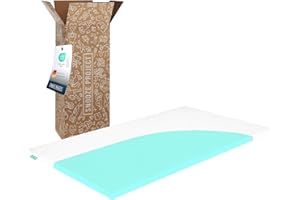 ‎SNOOZE PROJECT Snooze Project Basic Topper 80 x 210 x 6 cm - Mittel-Fest - Made in Germany - Oeko-Tex - 60° Grad waschbar - 80x210