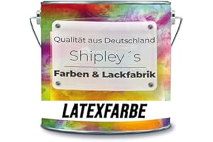 Shipley's Farben & Lackfabrik Latexfarbe Dispersionsfarbe strapazierfähige abwaschbare Wandfarbe in vielen exklusiven Farbtönen (10 l, Sonnen Gelb)